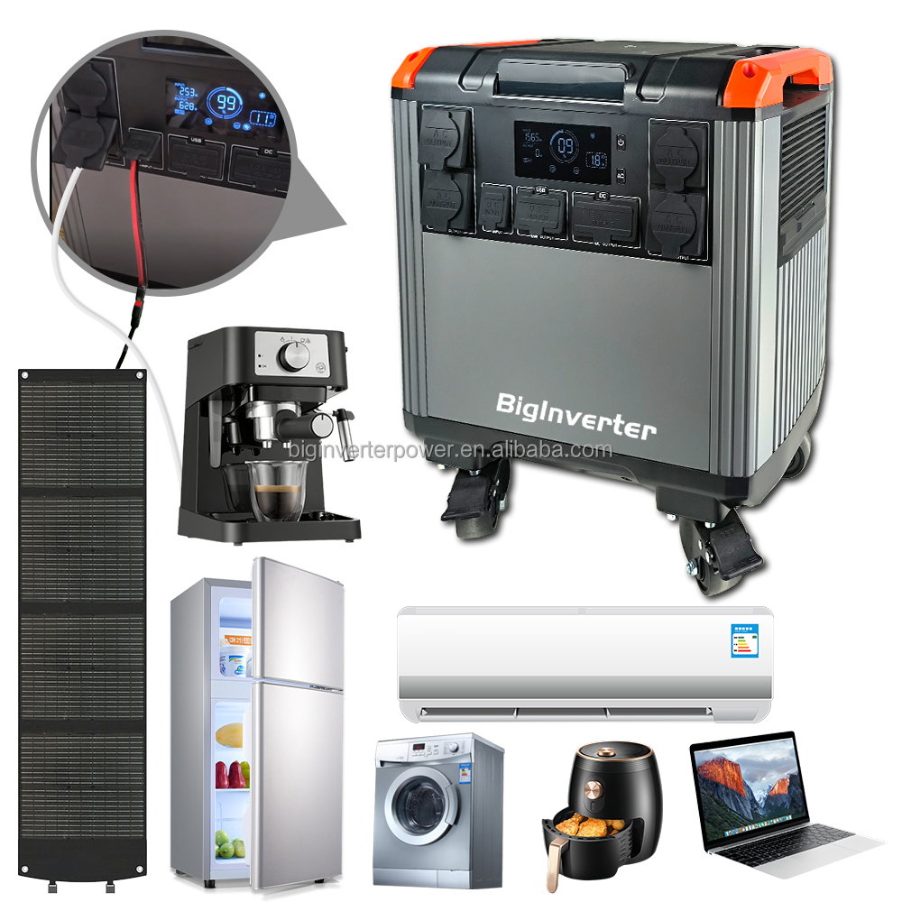 Portable Power Station - مولد طاقة شمسية 5000 واط، محطة