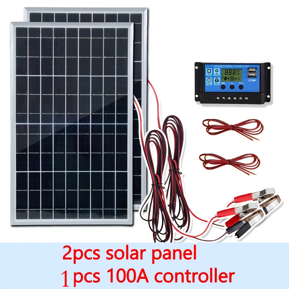 Renewable Energy Systems - طقم ألواح شمسية 12 فولت (قطعة
