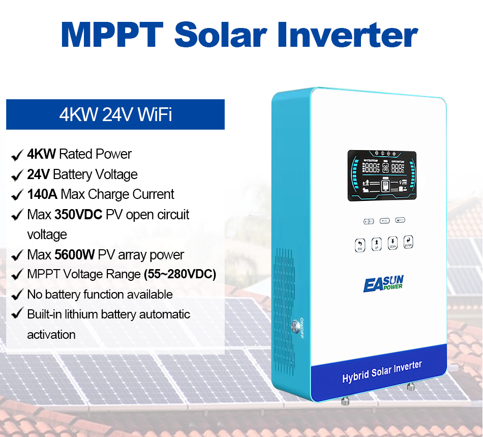 عاكس طاقة EASUN POWER 4KW، عاك - مراجعة Renewable Energy Systems وسعره
