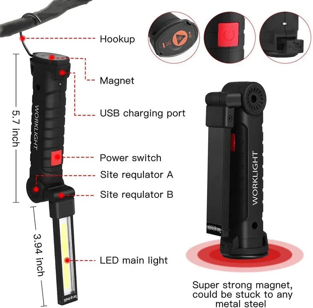 المحمولة COB مصباح ليد جيب USB - مراجعة Renewable Energy Battery وسعره