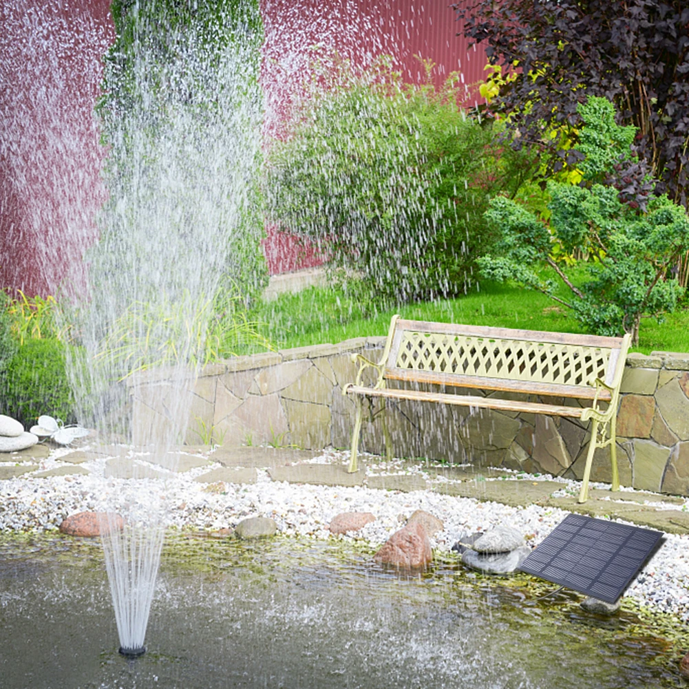 نافورة شمسية مع 6 فوهات - مضخة - مراجعة Solar Pool Pump Kit وسعره