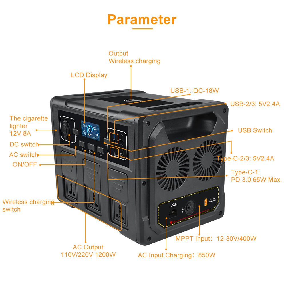 مولد طاقة شمسية محمول بقدرة 12 - مراجعة Portable Power Station وسعره