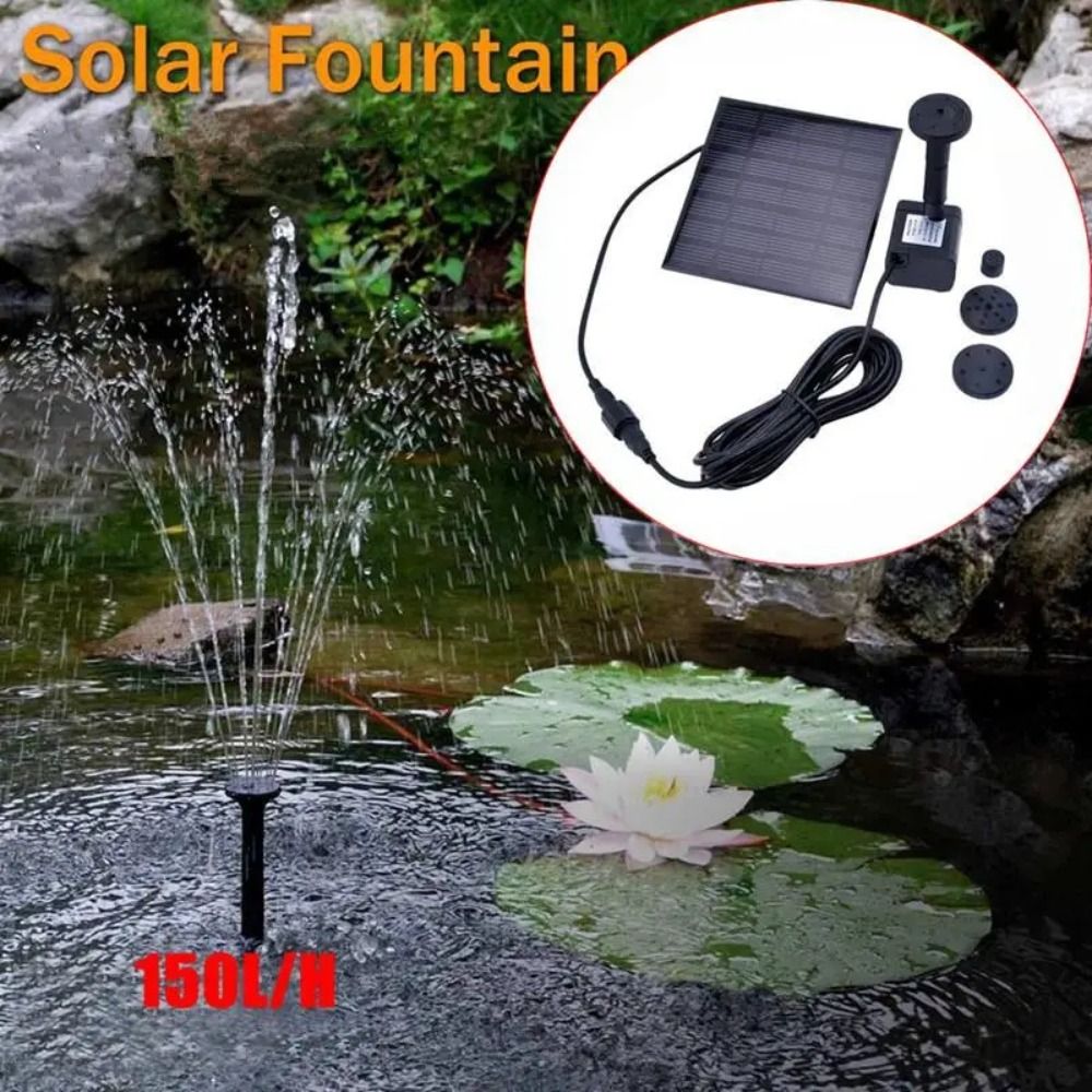 مضخة نافورات شمسية صغيرة ، مجم - مراجعة Solar Pool Pump Kit وسعره