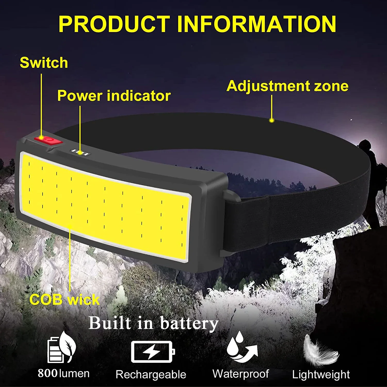 مصباح أمامي LED محمول بتقنية C - مراجعة Renewable Energy Battery وسعره