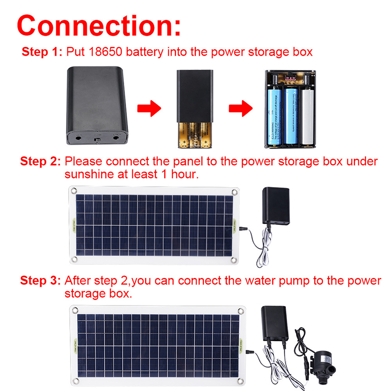 50 واط 12 فولت منخفضة الضوضاء  - مراجعة Solar Pool Pump Kit وسعره